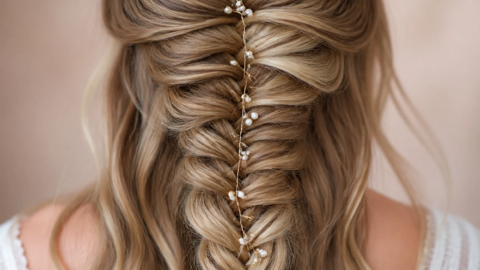 Festival mermaid braid on fine shoulder length hair built out with three clip in wefts