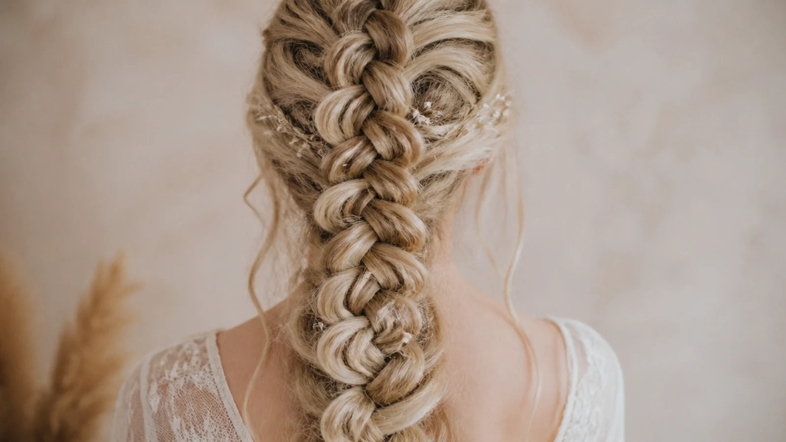 Long Dutch mermaid braid sitting proud of the head with heavily pancaked edges