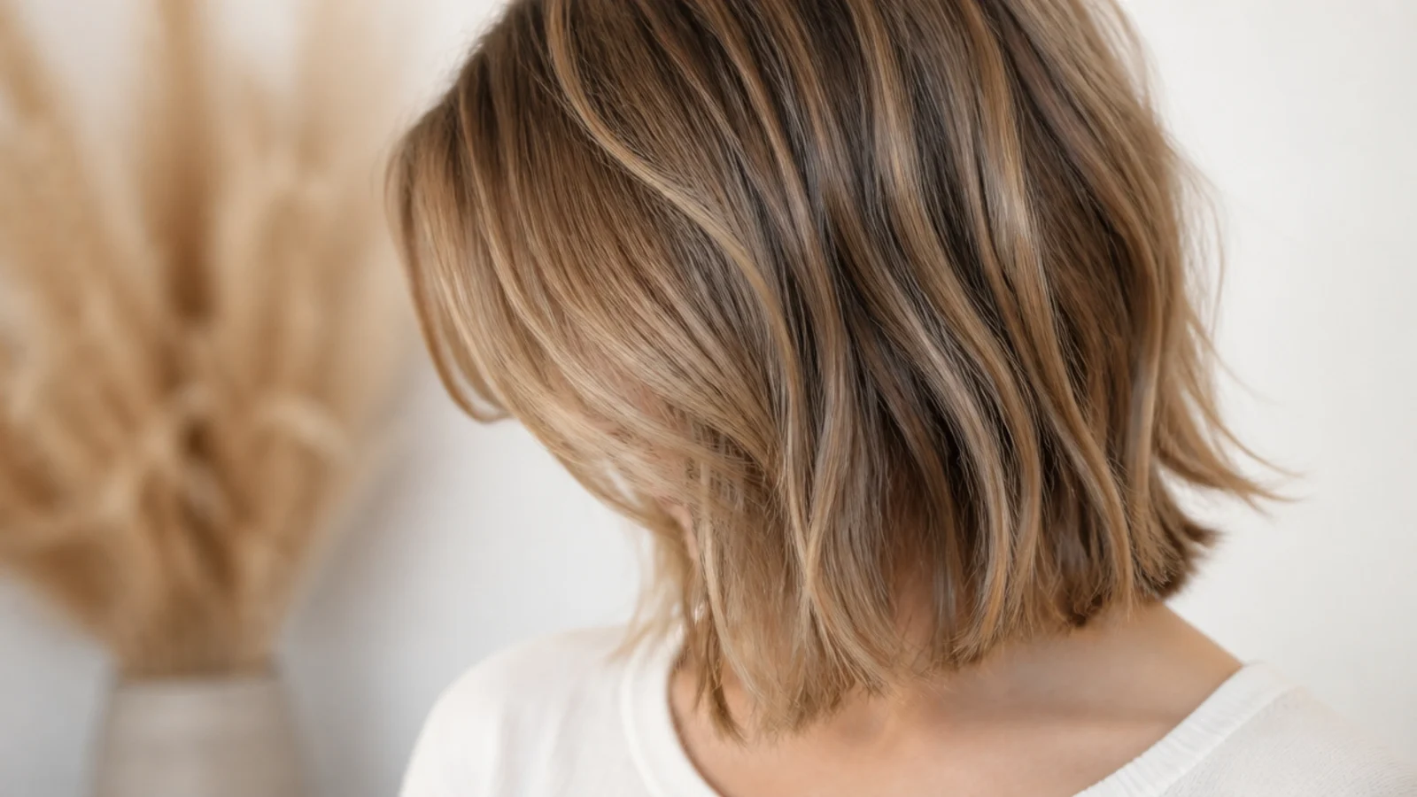 Textured mid length haircut on fine hair with texture only in the last inch and a dense perimeter