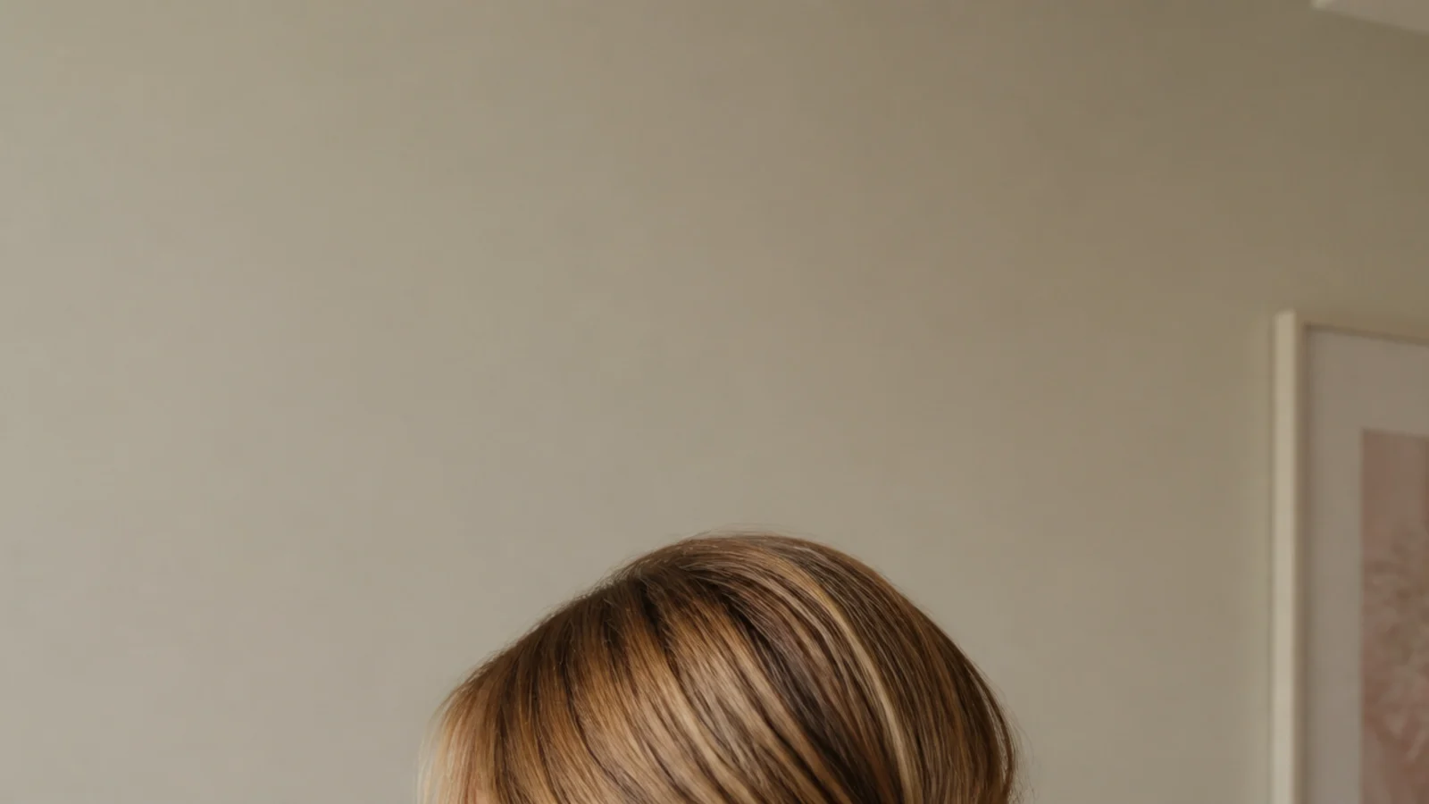 Faceless step-by-step no-heat twisted low bun hairstyle for busy mornings