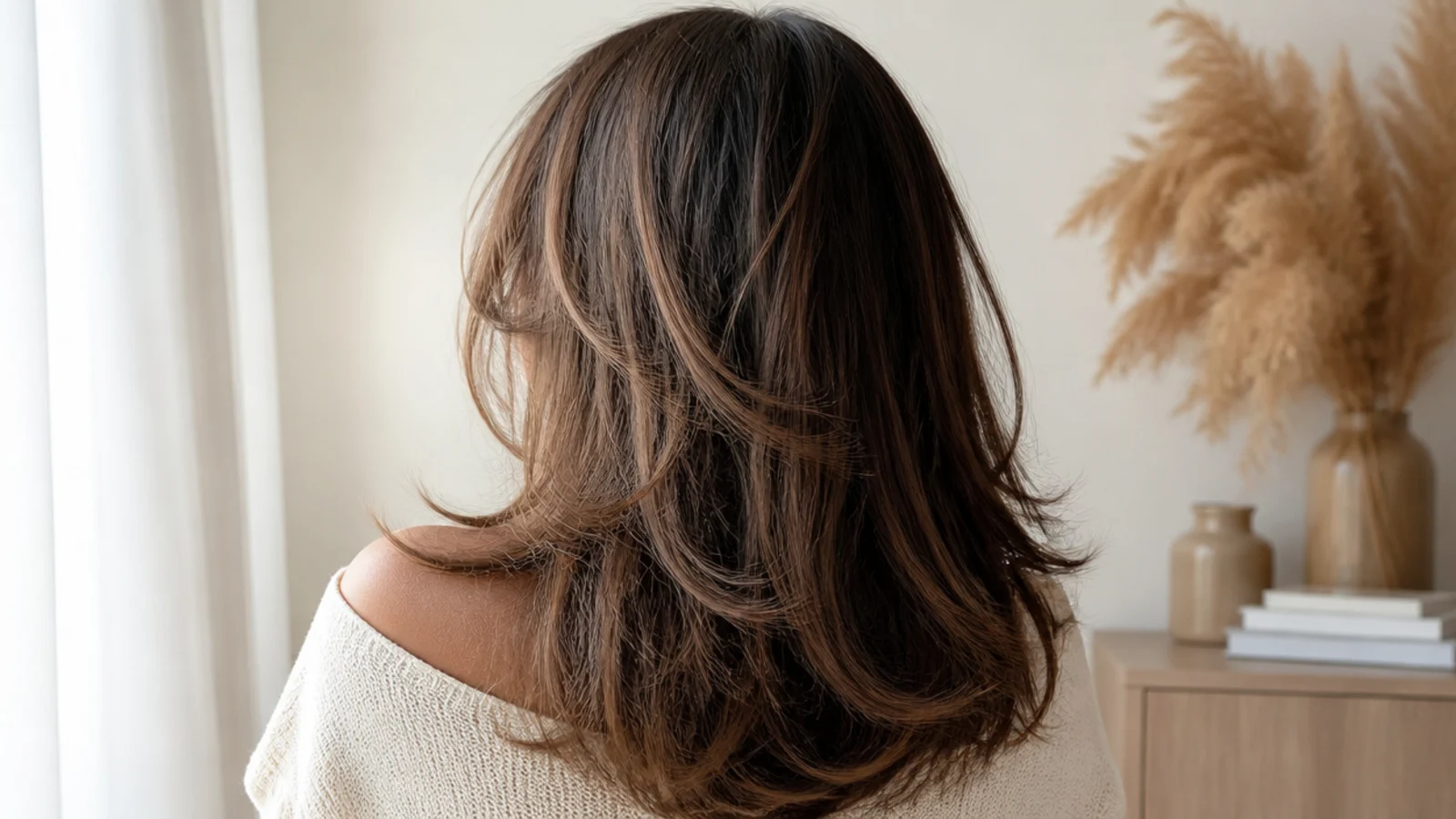 Faceless back view of a cloud cut with soft airy near-invisible layers giving weightless volume