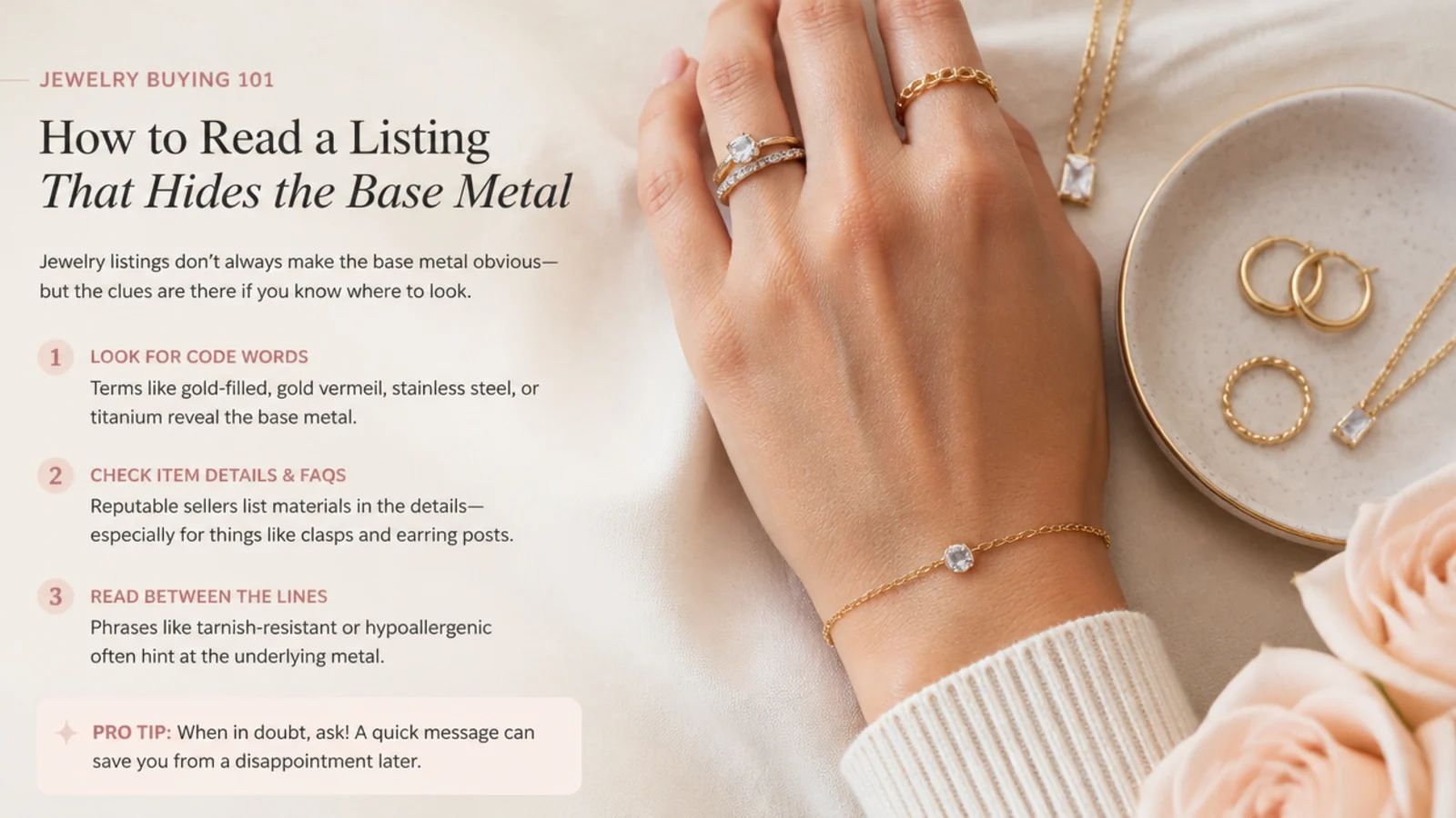 How to Read a Listing That Hides the Base Metal