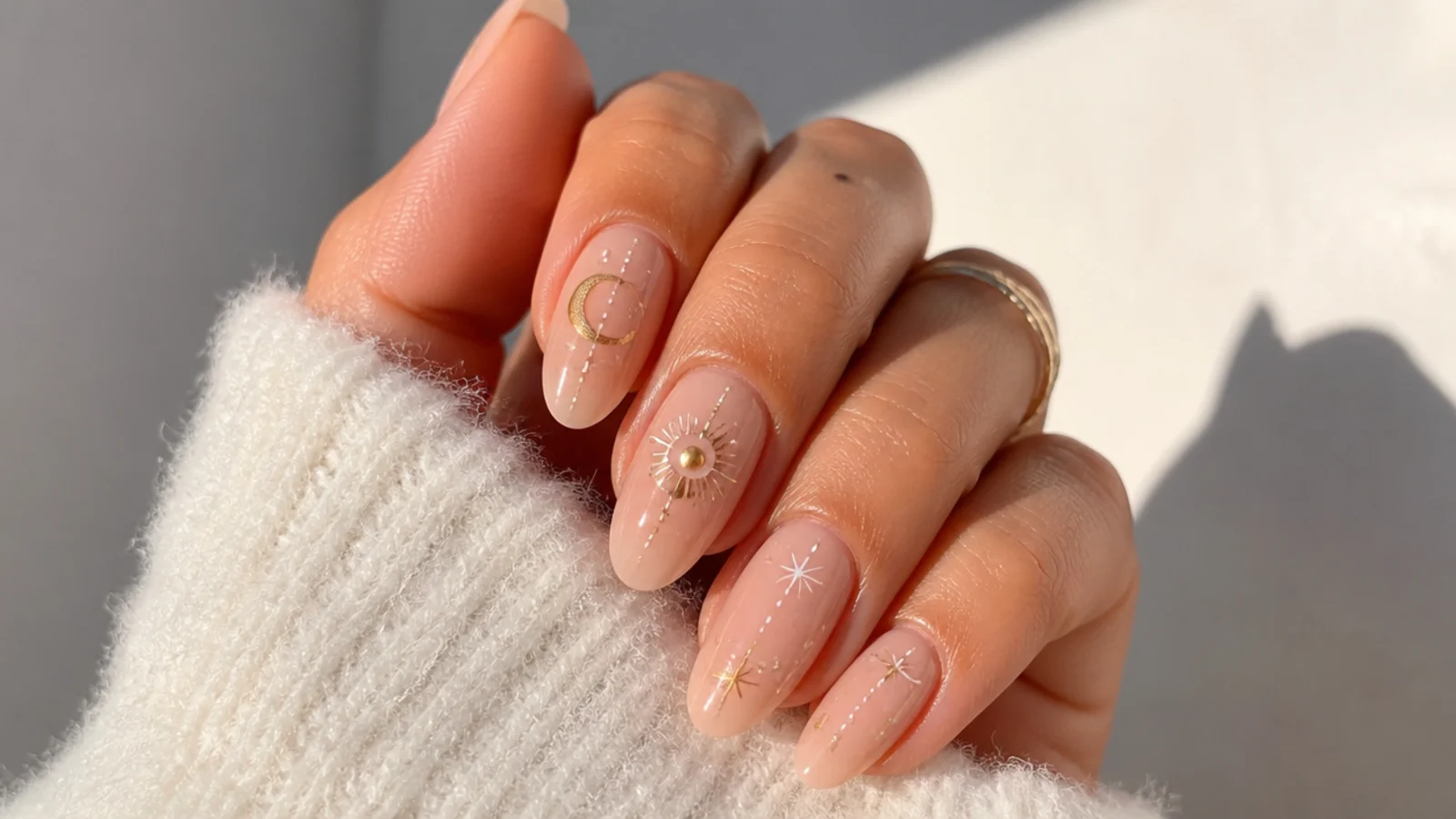 Boho nails styled for a festival, an outdoor wedding and everyday wear