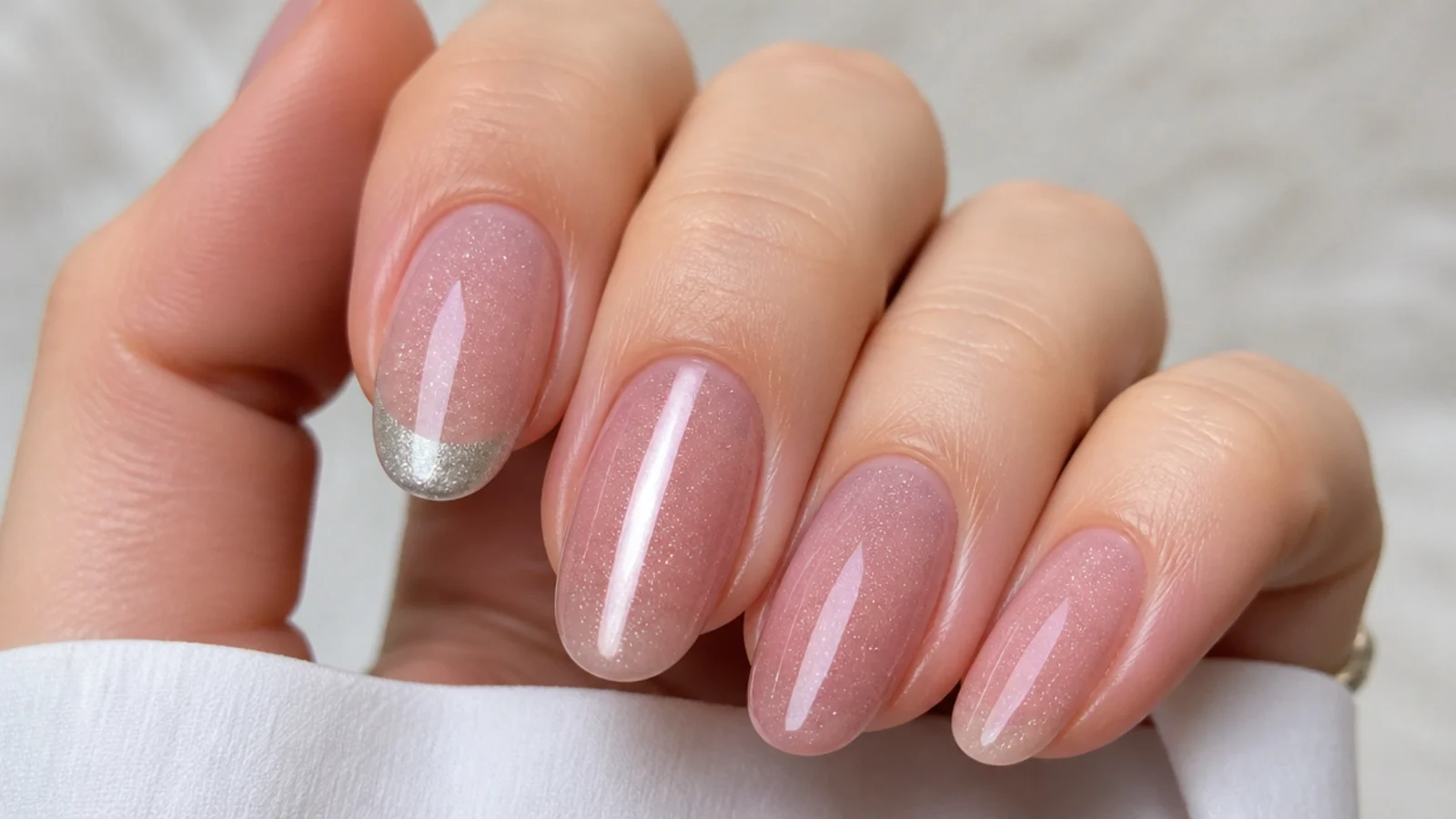 A smudged silver tip beside a clean bright cat eye stripe for comparison