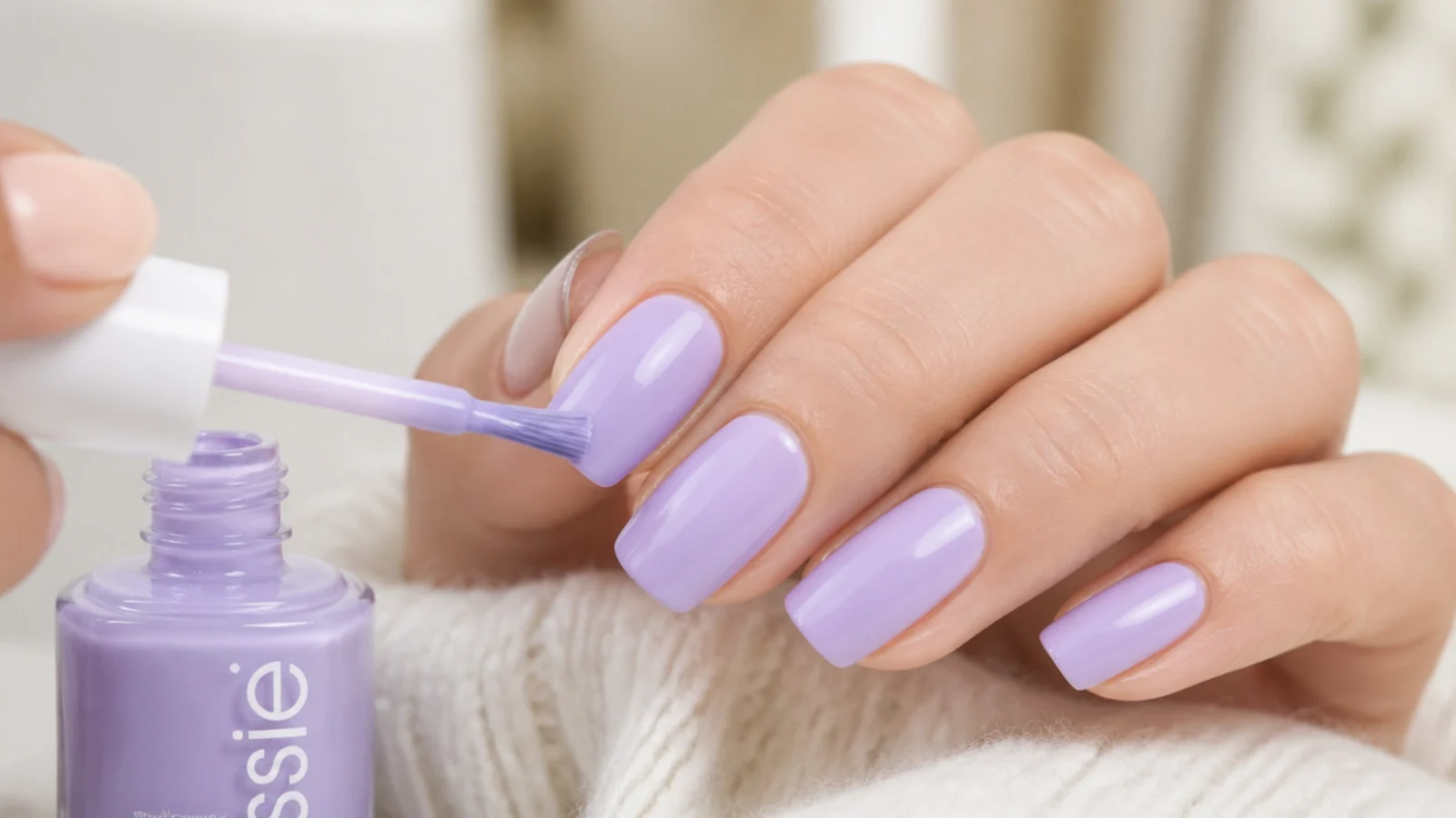 A second lavender coat evening out the color to full opacity