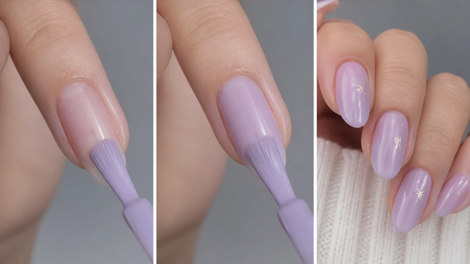 Building a milky light purple in thin gel coats over a sheer base