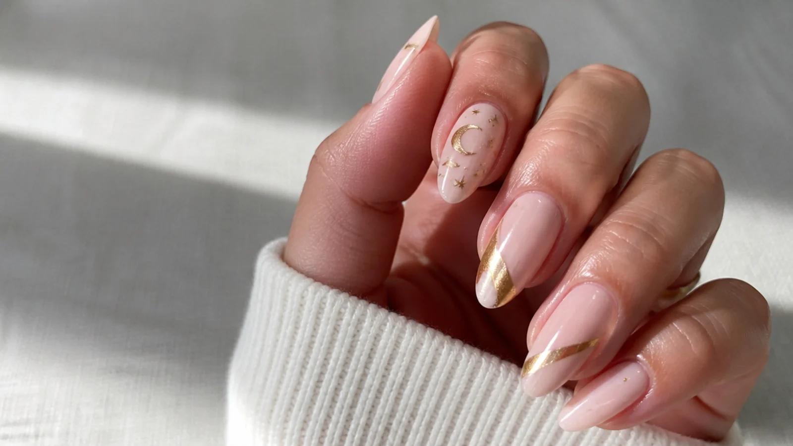 A healthy natural nail after safe removal of a matte gel top coat