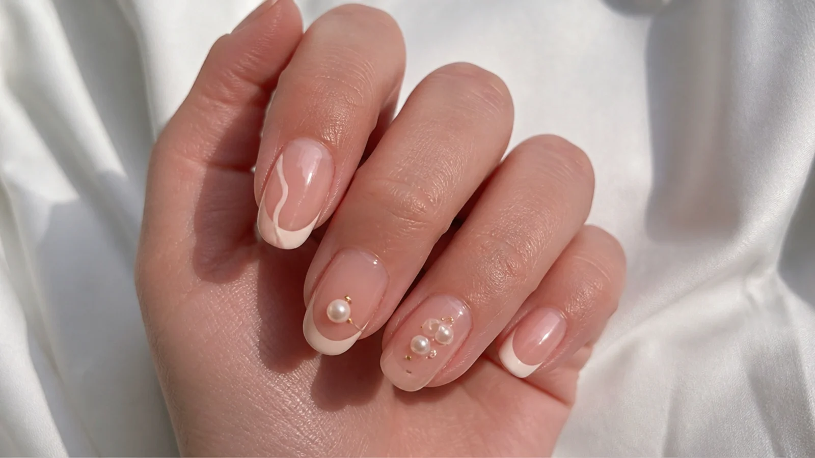 A healthy natural nail after safe removal of matte pink gel