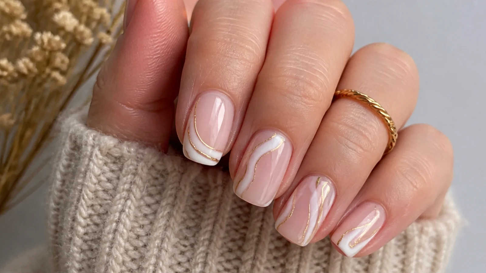 Healthy natural nails after safe matte gel removal with cuticle oil