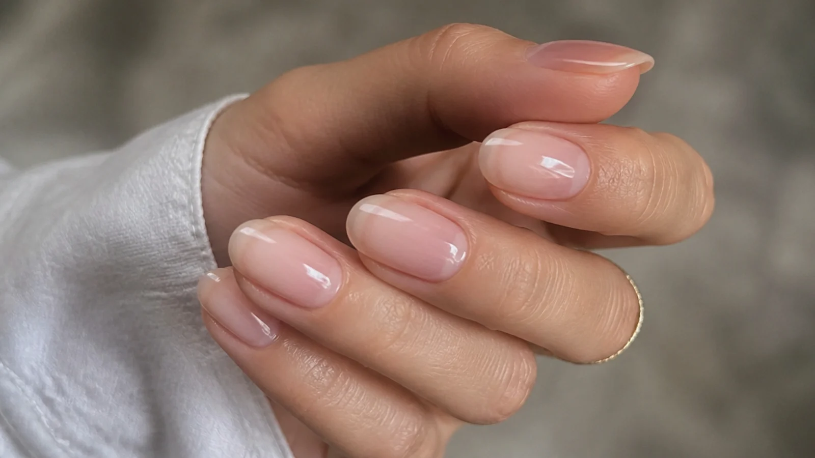 Sheer soap nails evening out the natural nail for a healthy look