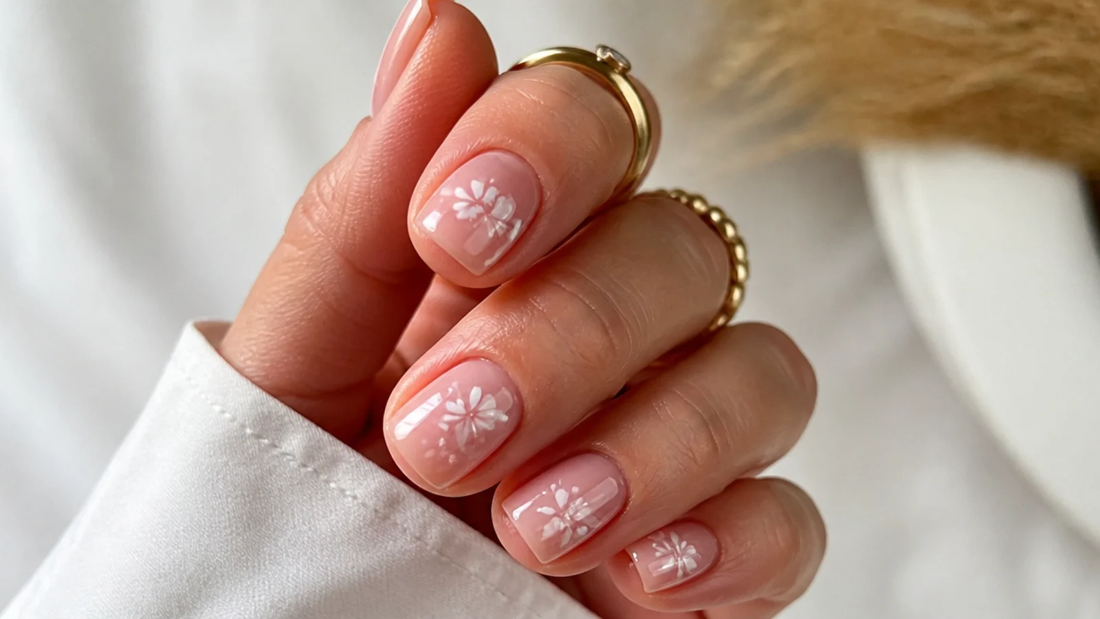 A well-sealed short soap manicure with cuticle oil for longevity
