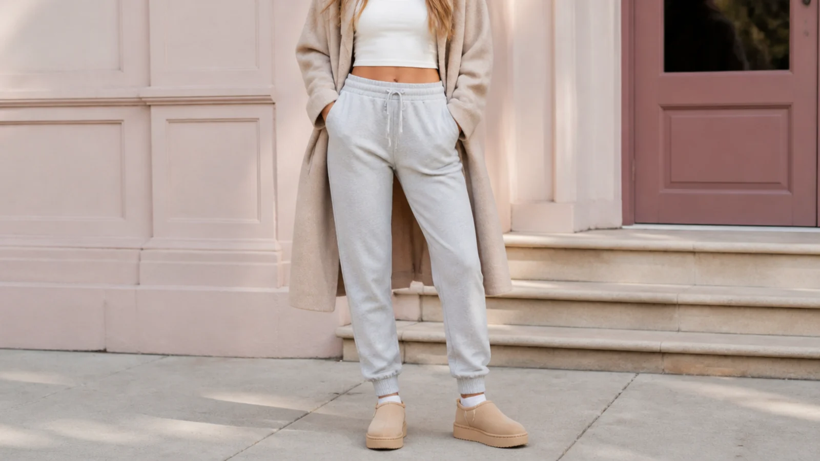 What shoes to wear with sweatpants in fall