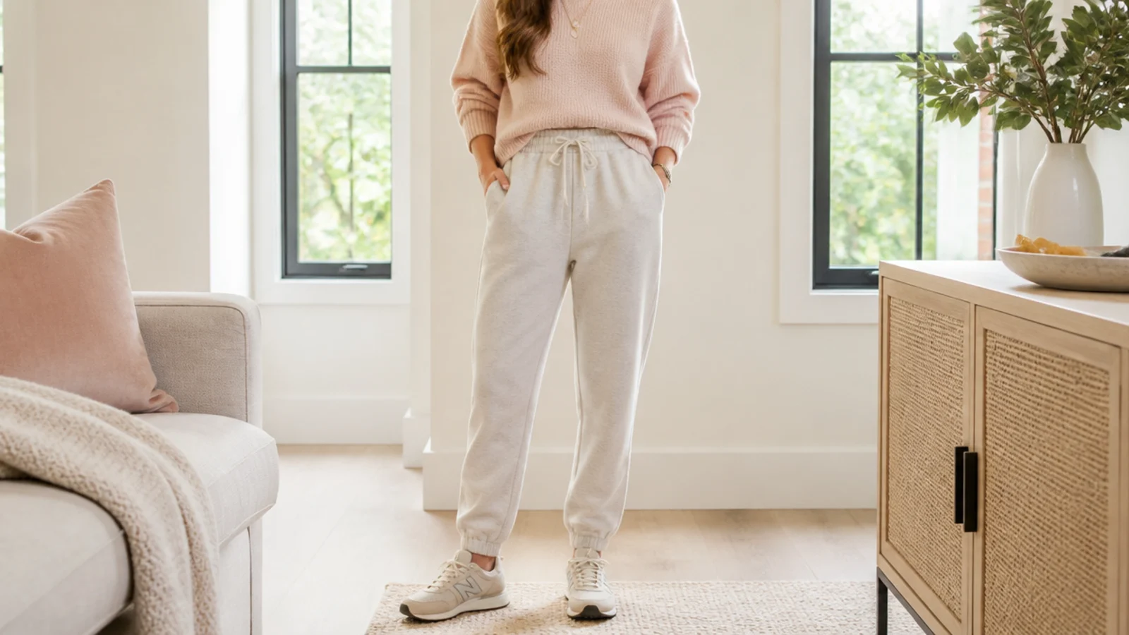 How to tuck a sweater into sweatpants without bulk