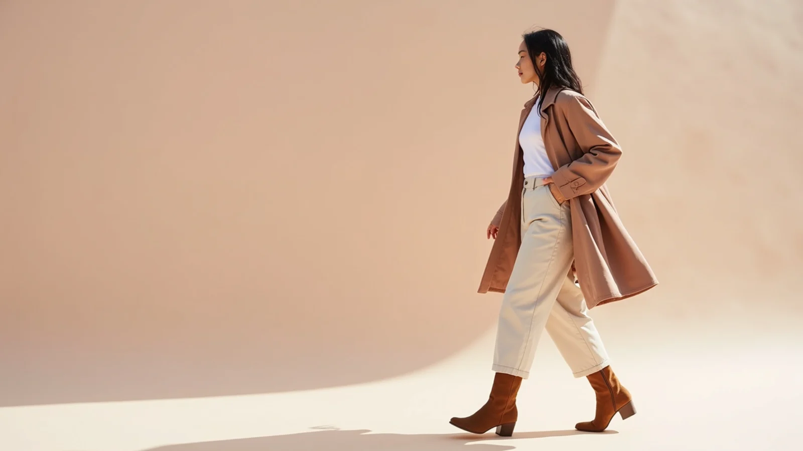 Faceless split image of a wet white cotton tee and suede boots labeled as rainy day outfit mistakes